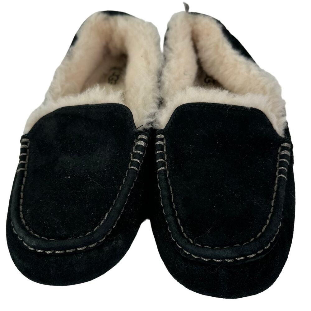 Ugg Ansley Water Resistant (Women) Sheepskin Black Slippers Size 10